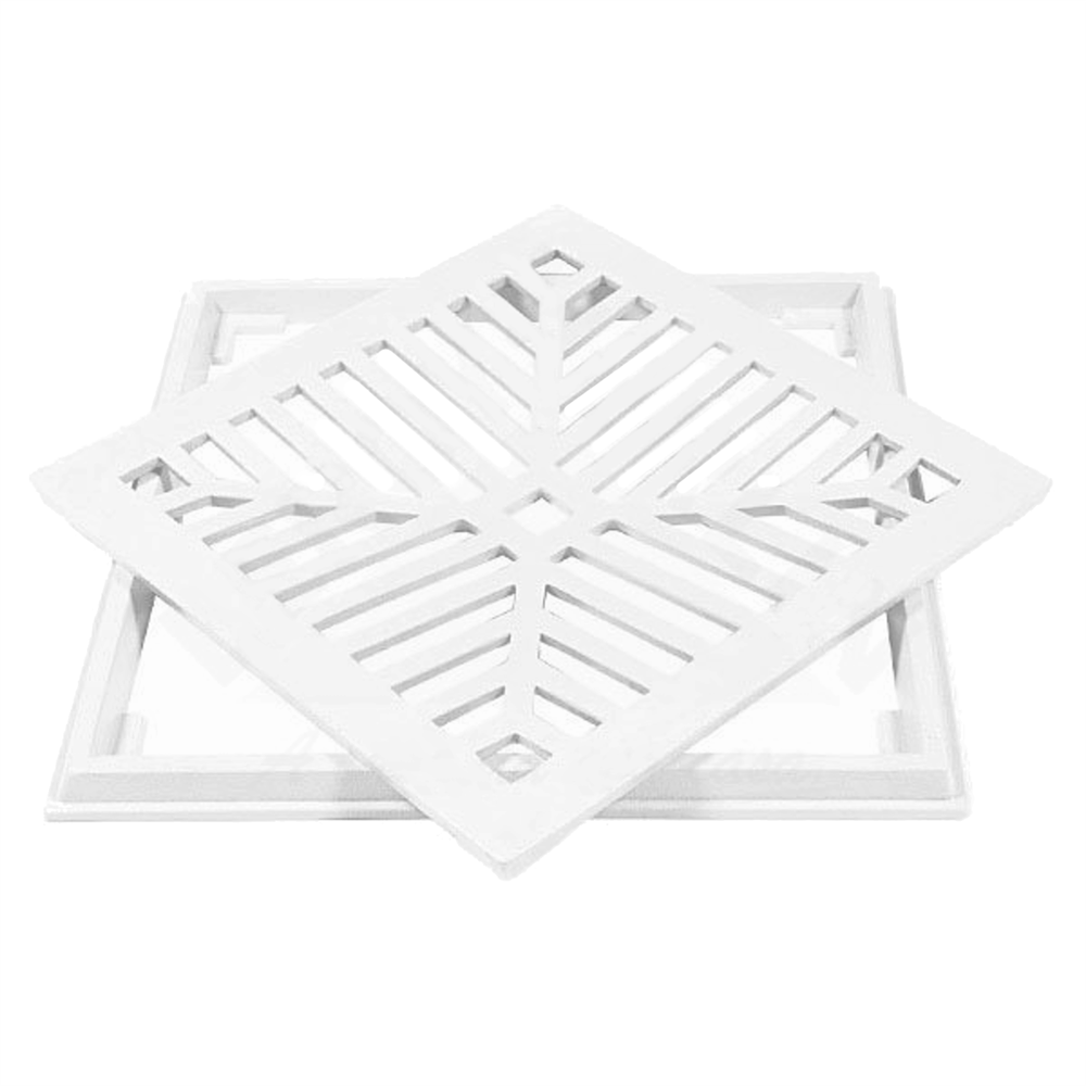 Conjunto Grelha de Aluminio 20X20 Branca - CJ20X20BR - LGMAIS