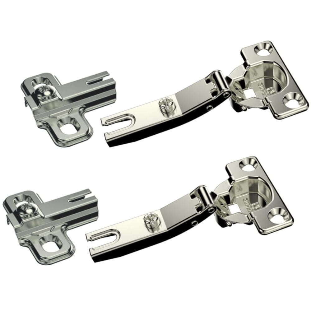 Dobradiça Caneco 35X10mm Braço Alto Sem Pistão Slide On Calço H2 Níquel 2 Peças Embalagem Autosserviço - 06922007510 - SOPRANO