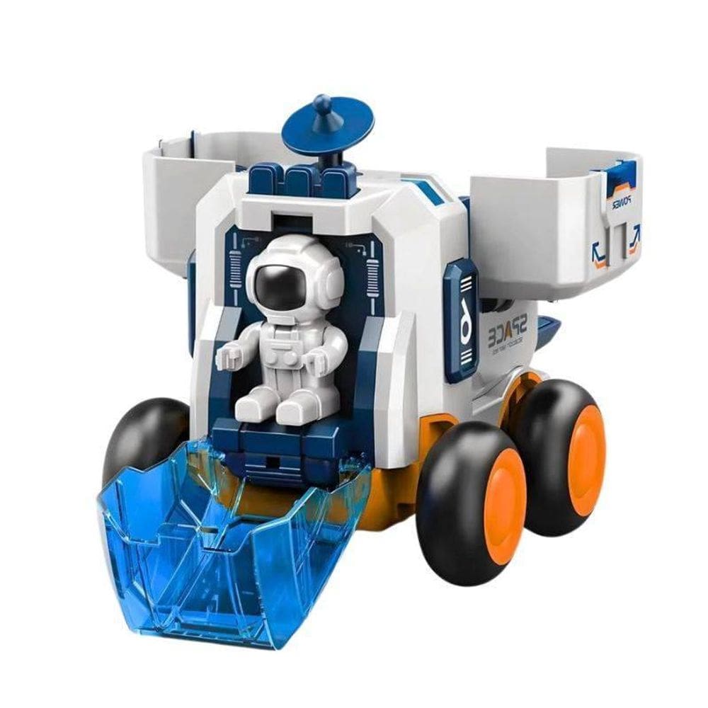 Carro Espacial Laranja Brinquedo Infantil Com Astronauta