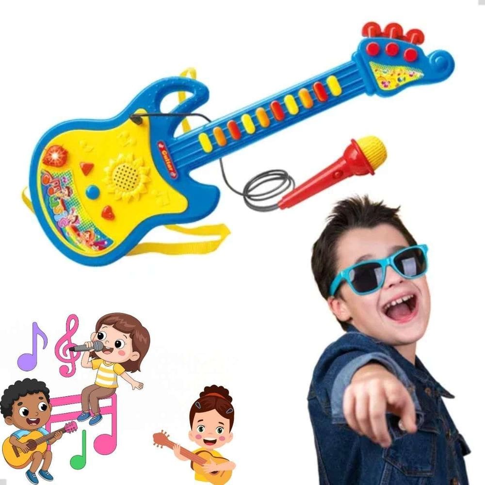Guitarra Musical Infantil Portátil E Recomendado
