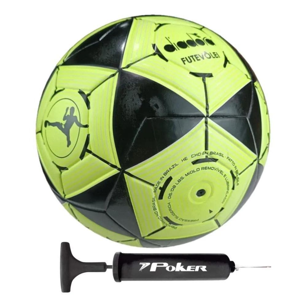 2X Bola Futevolei Diadora Altinha Elite R + Bomba De Ar