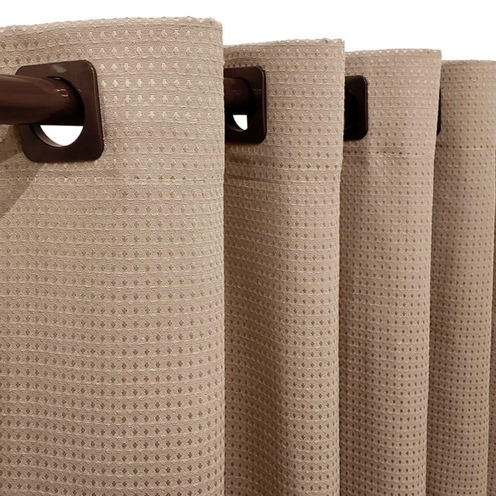 Cortina Piquet Bege 4,00X2,30 Porta Balcão Privacidade