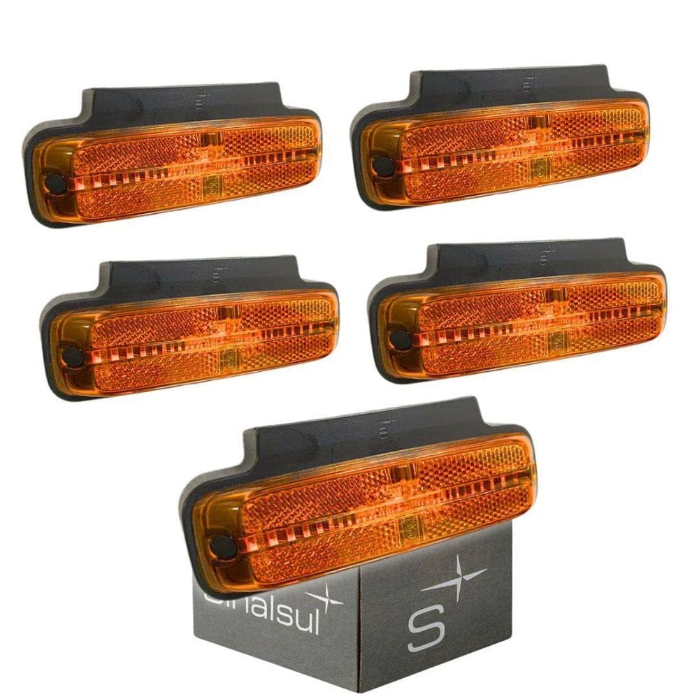 Kit 5 Lanternas Lateral Posição Direcional Com Suporte Led