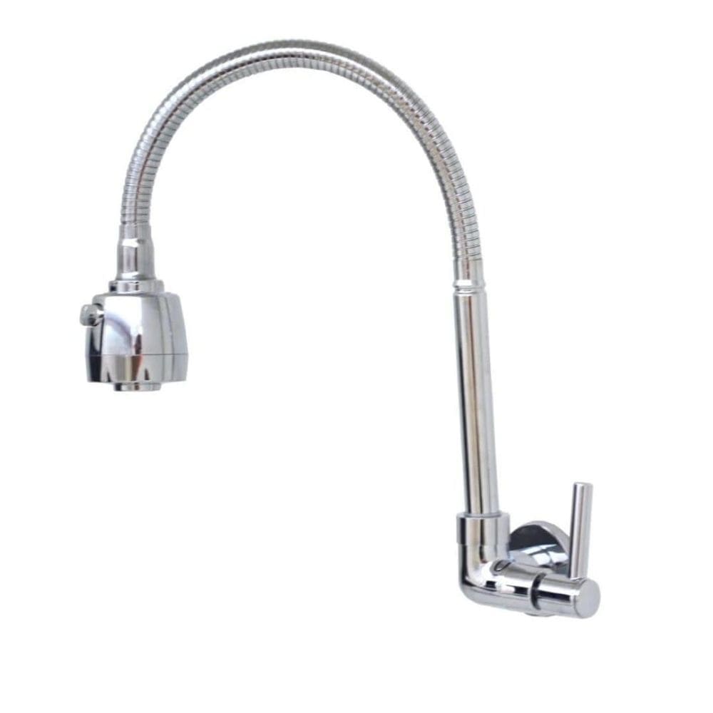 Torneira Gourmet Cromada Duplo Jato Parede