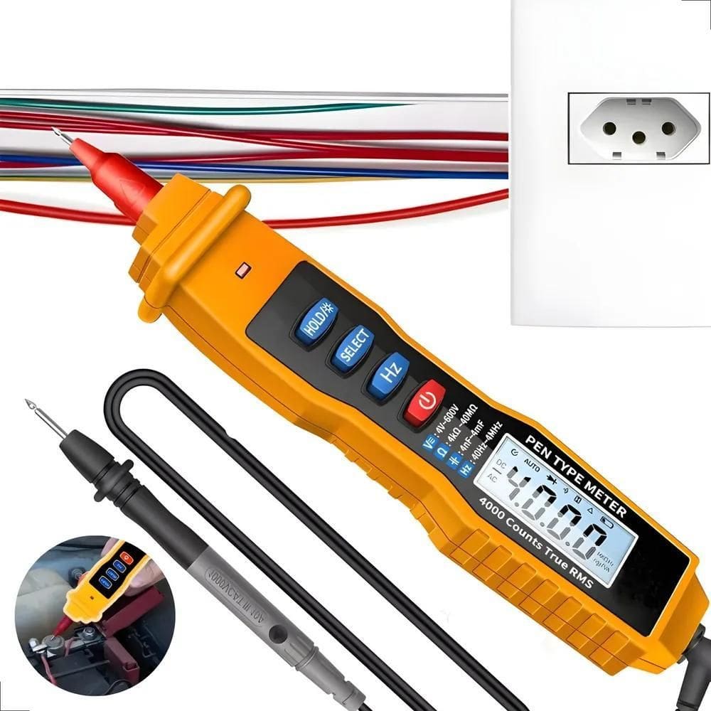 Multimetro Digital Caneta Frequencimetro Capacimetro Com Nfe