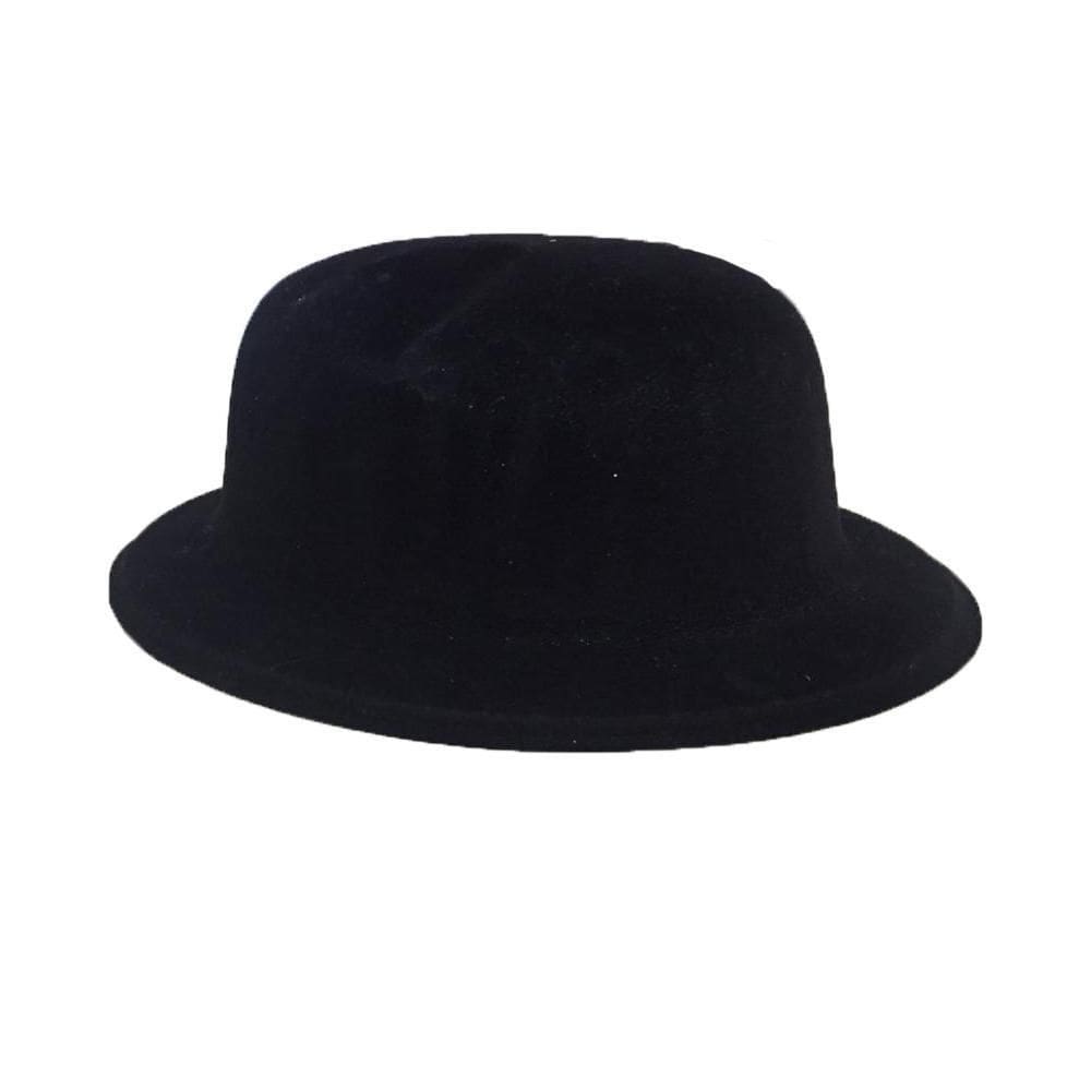 Chapéu Preto Charles Chaplin Plástico E Veludo Fantasia