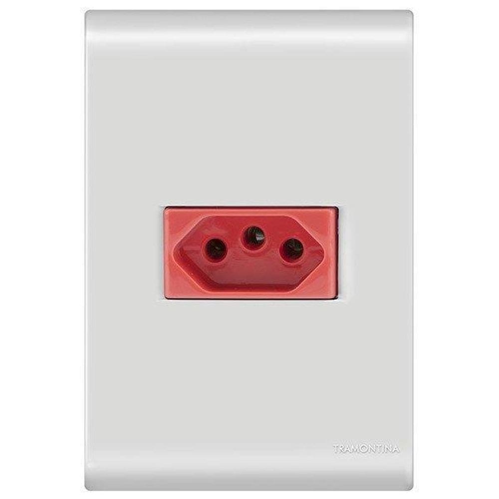 Conjunto 1 Tomada 20A Vermelho - Tramontina Liz - 57170015
