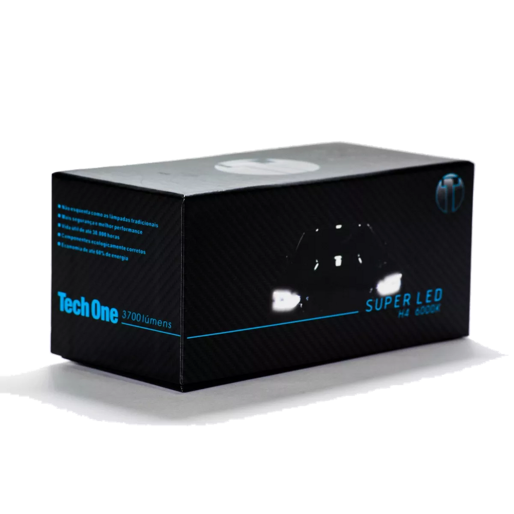 Kit Lâmpada Super Led H16 6000k 3700lm TechOne