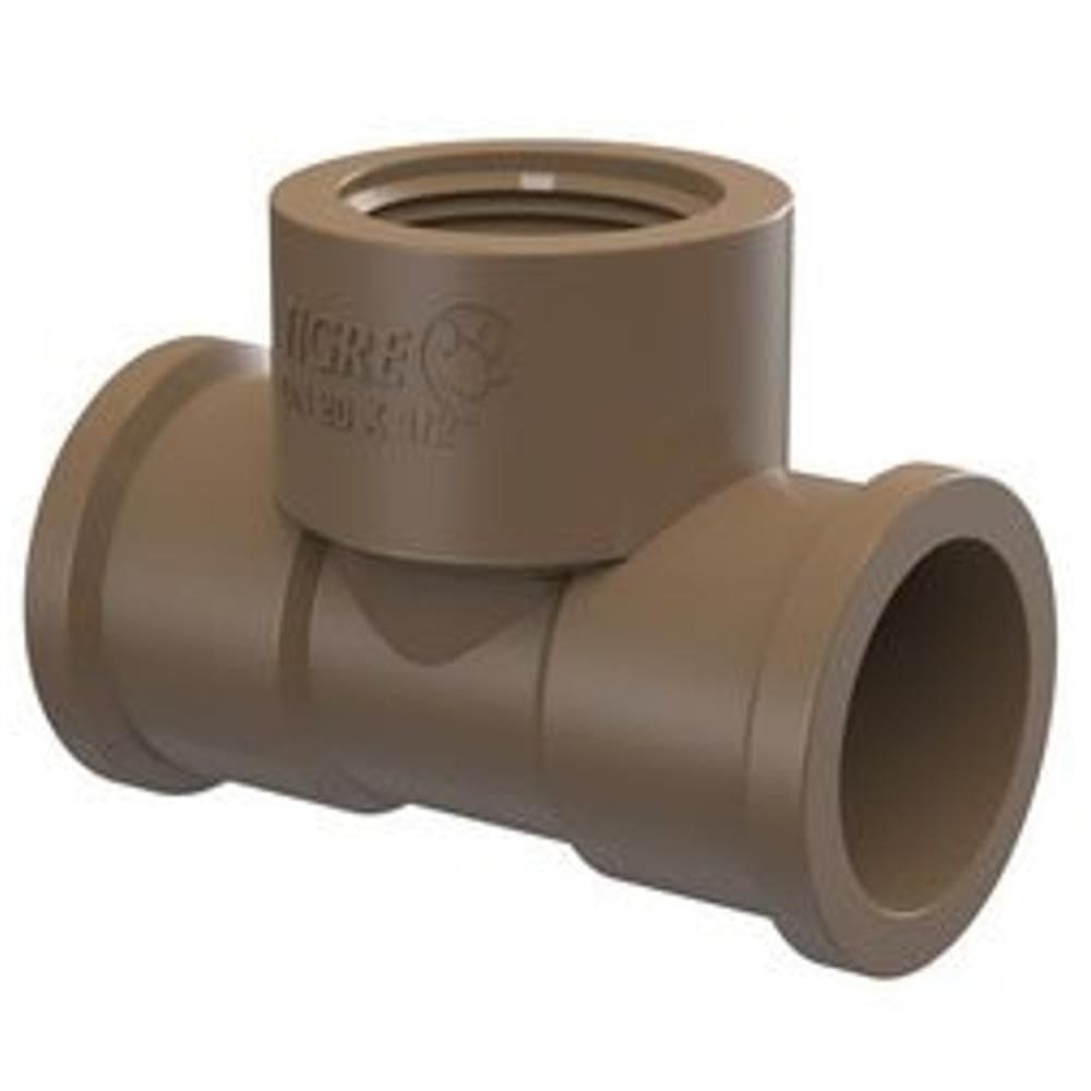 Tê de Redução 90º Graus Soldável LLR Mista 32mmx3/4”” - 35508384 - TIGRE