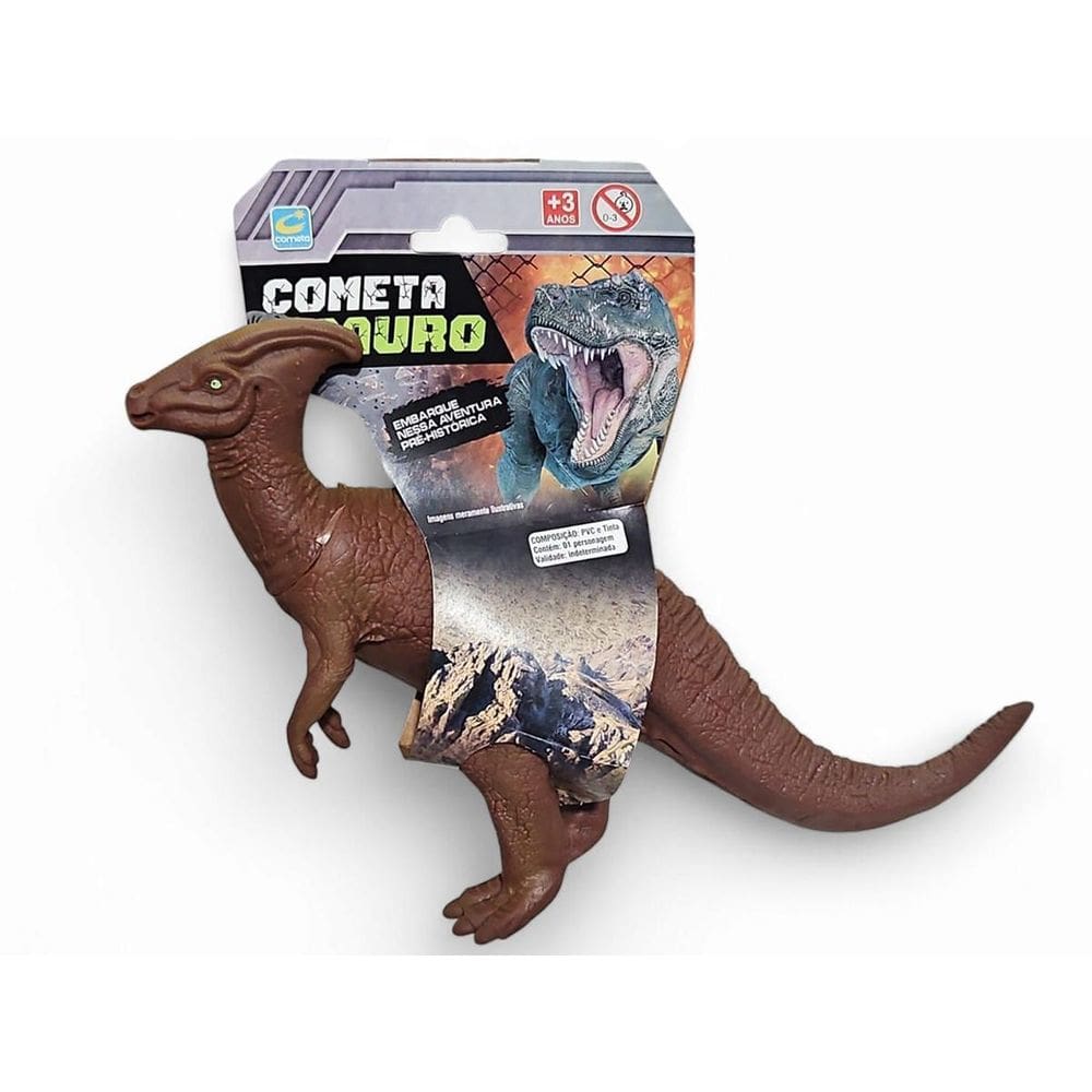 Boneco Vinil Dinossauro Brinquedo Realista Parasaurolophus