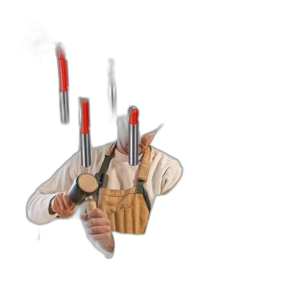 Jogo Kit Fresas Pra Tupia 15 Pçs 6Mm + Estojo De Madeira.