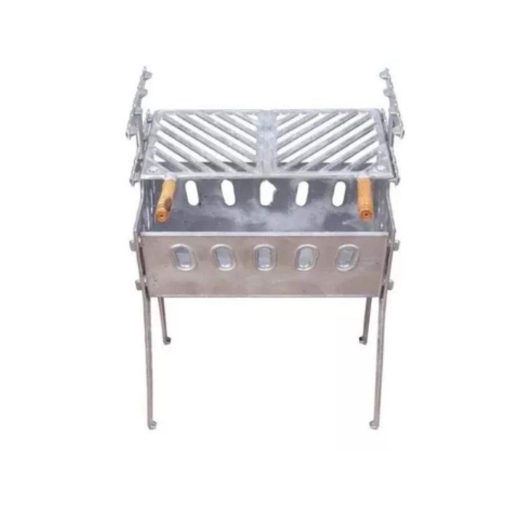 Churrasqueira A Carvão Alumínio Batido