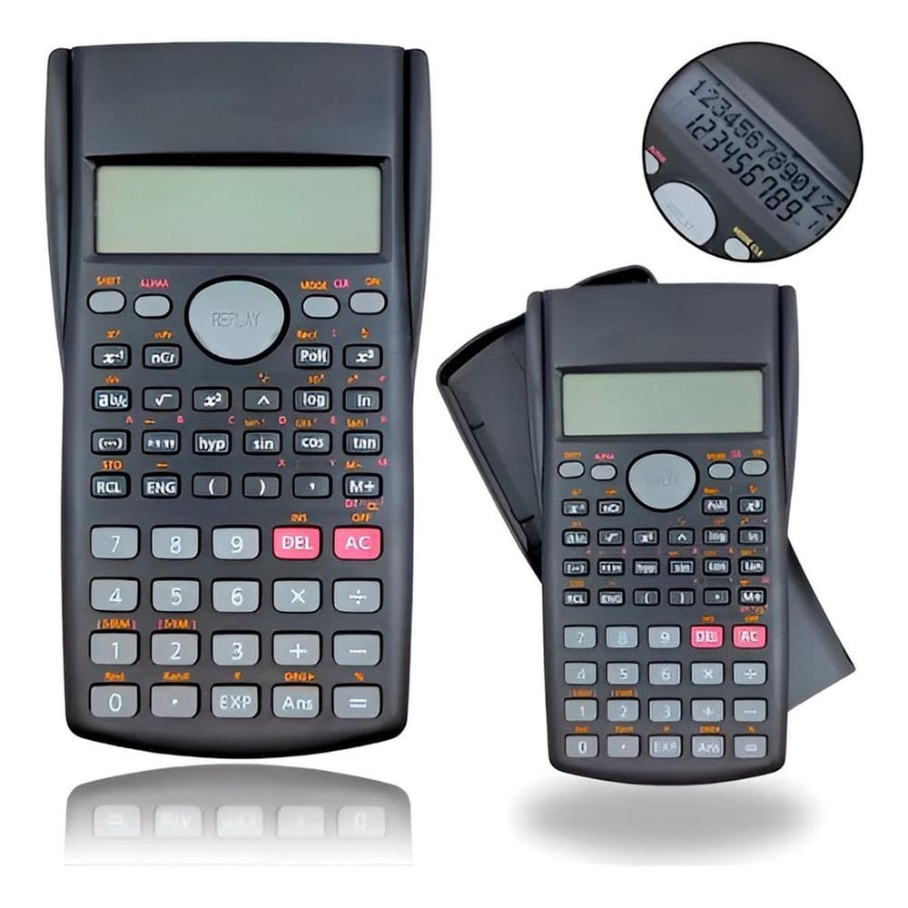 Calculadora Científica Portátil 240 Funções Display 2 Linhas