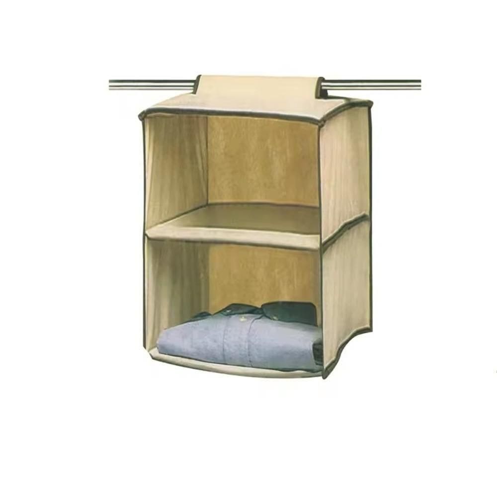 Organizador Prateleira Vertical 2 Divisórias Multiuso Closet Guarda Roupa Armario Toalha Edredom