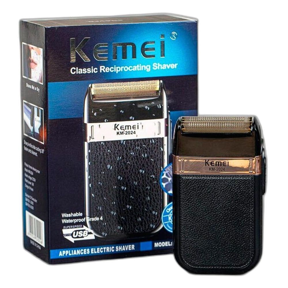 Aparelho Elétrico Barbear Bivolt Kemeikm2024