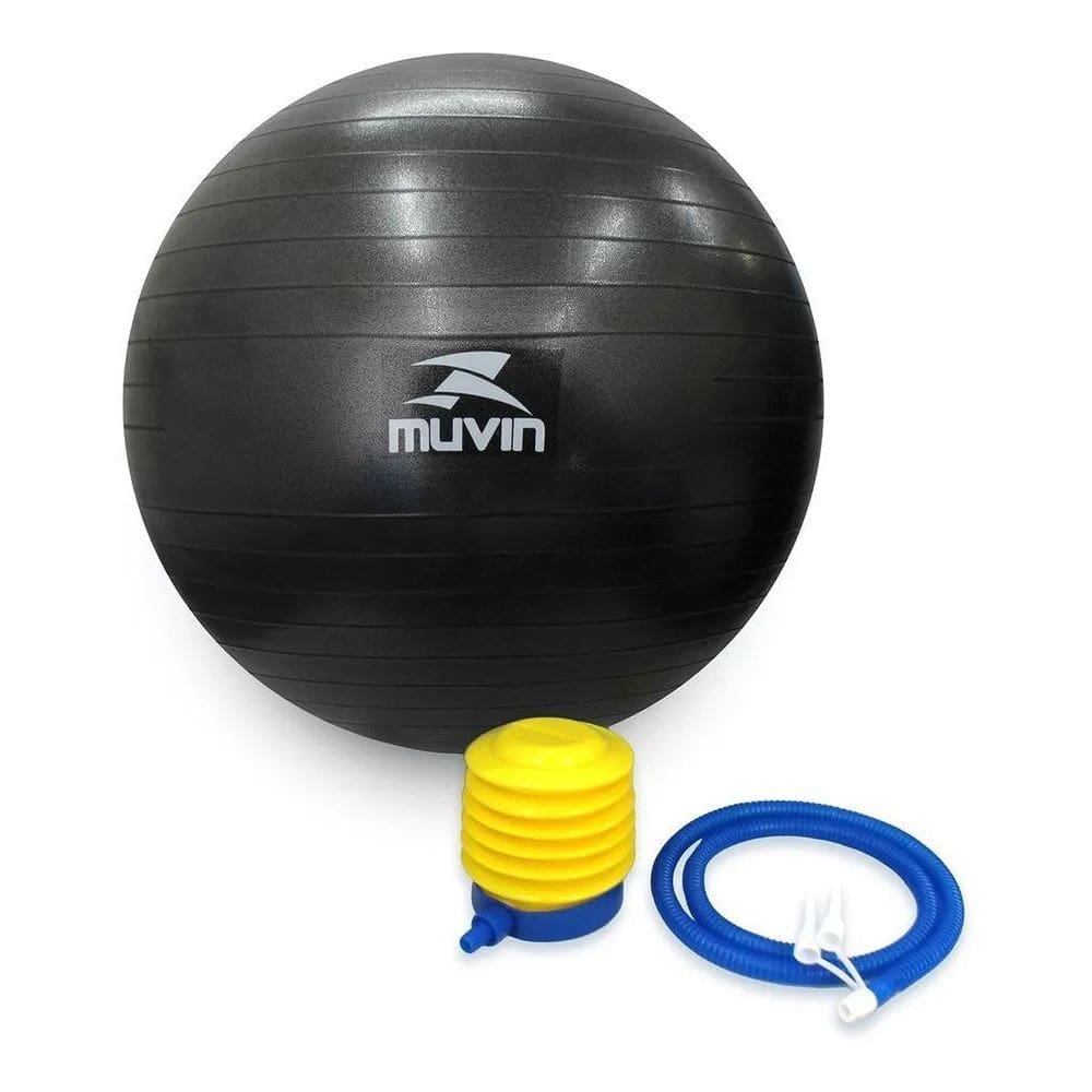 2X Bola De Pilates 55Cm Muvin - Antiestouro - Suporta Até 30