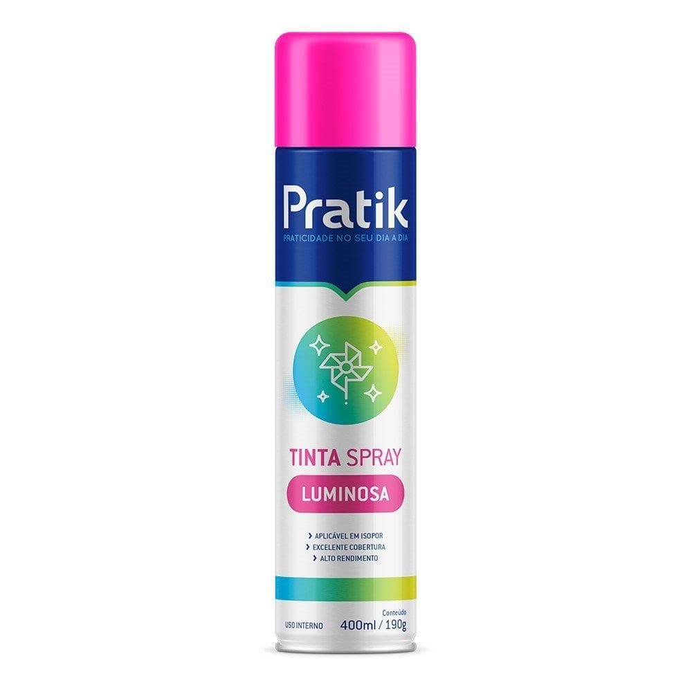 Tinta Spray Pratik Luminosa Pink 400ml