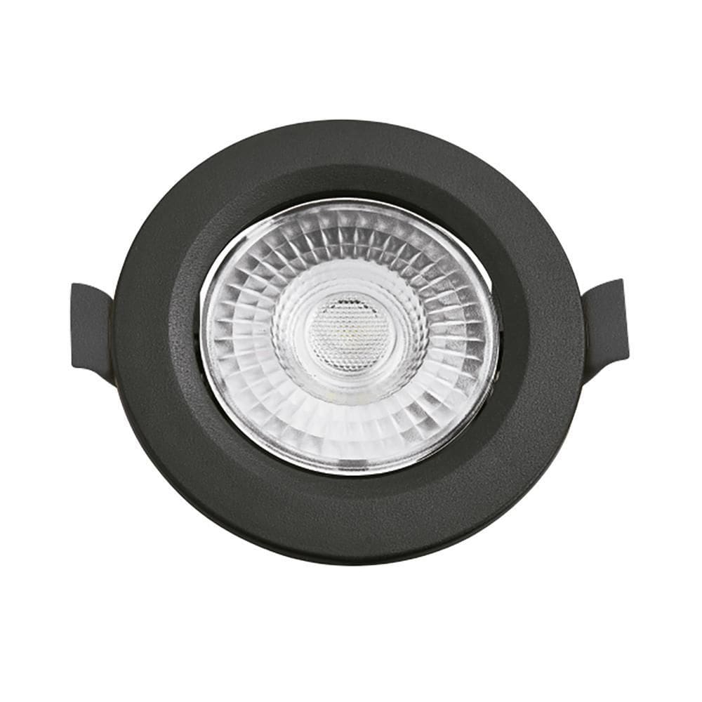 Spot De Led Embutir Alltop Par20 Redondo 7W Preto 3000K