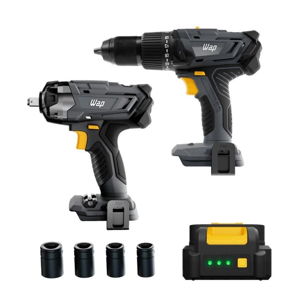 Kit Parafusadeira E Chave De Impacto K21 Kt01 Wap