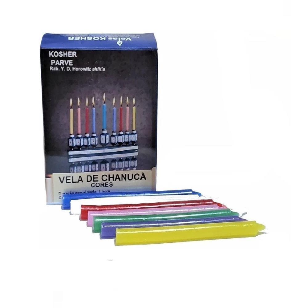 Velas Para Menorá Chanuká Candelabro Com 44 Unid