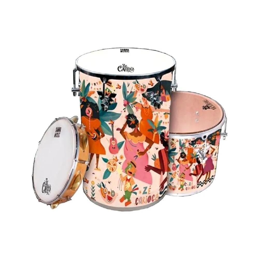 Kit Phx Ze Carioca Rebolo / Repique De Mao / Pandeiro Kzc-01