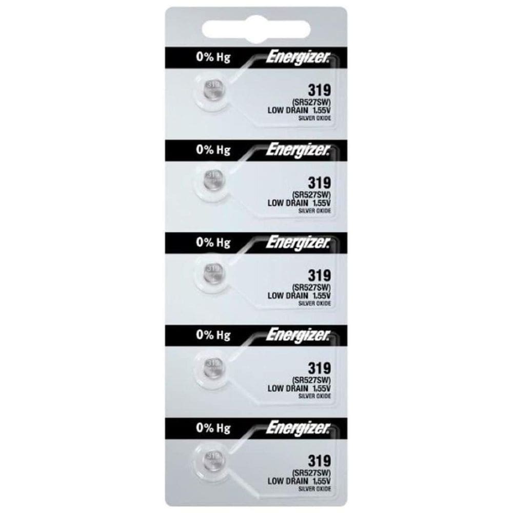Pilha Bateria Relógio 319 Sr527Sw Energizer C/5 Un