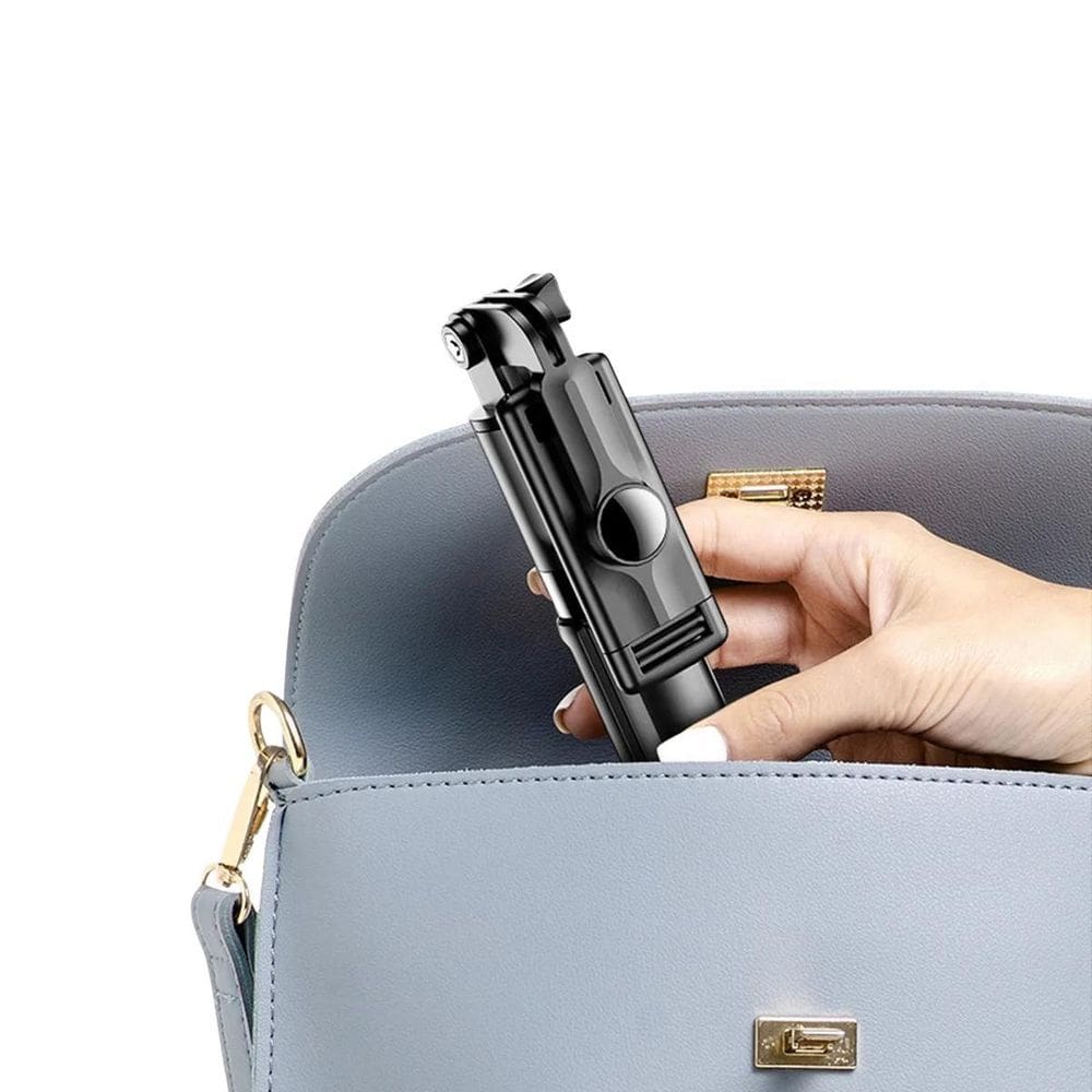 Bastão De Selfie Para Celular Com Tripé E Inclinação