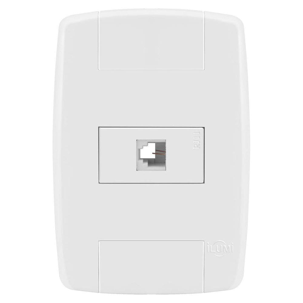 Conjunto 1 Tomada Telefone Rj11 - Ilumi Lev - 8761