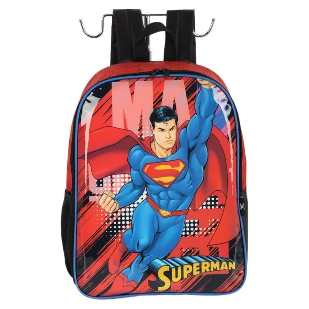 Mochila De Costas Escolar Infantil Super Man Dc Universe