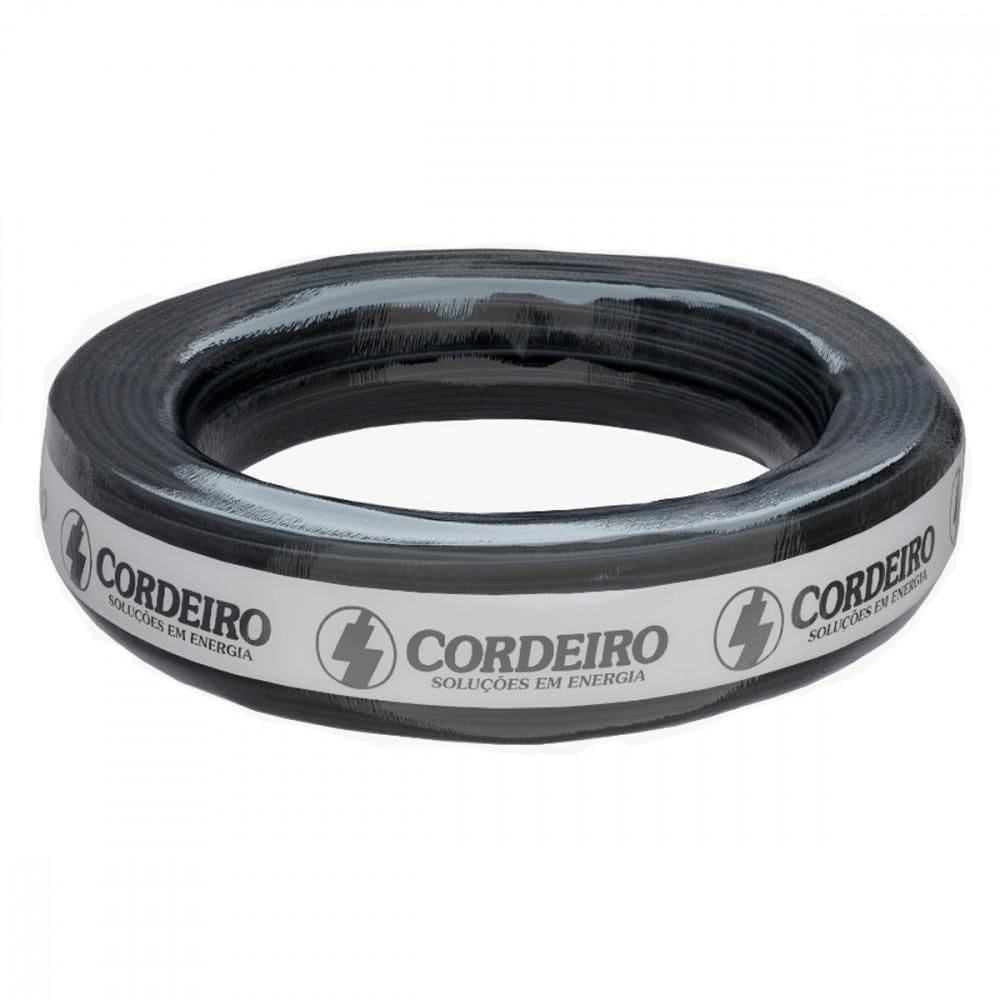 Cabo Flexível PP 3 Vias 1,5mm 1KV RCM Preto 100 Metros
