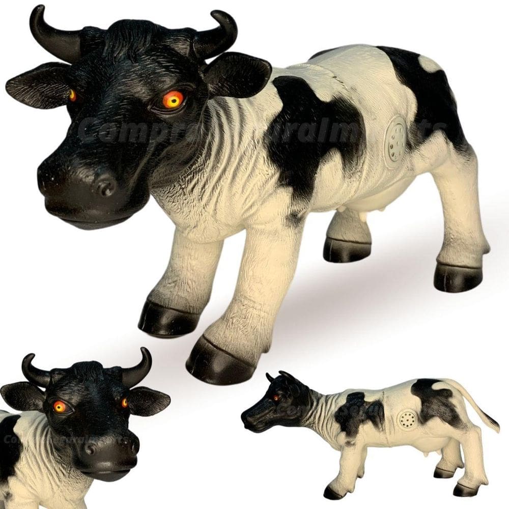 Vaca De Brinquedo Grande Com Som De Borracha Fazendinha