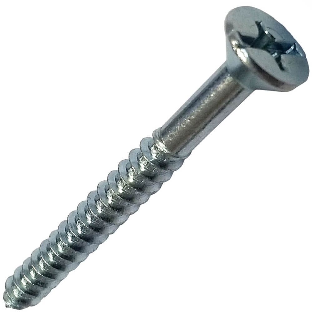 Parafuso para Madeira com Cabeça Chata 6,1x65 com 20 Unidades - PMD/77 - FIXTIL