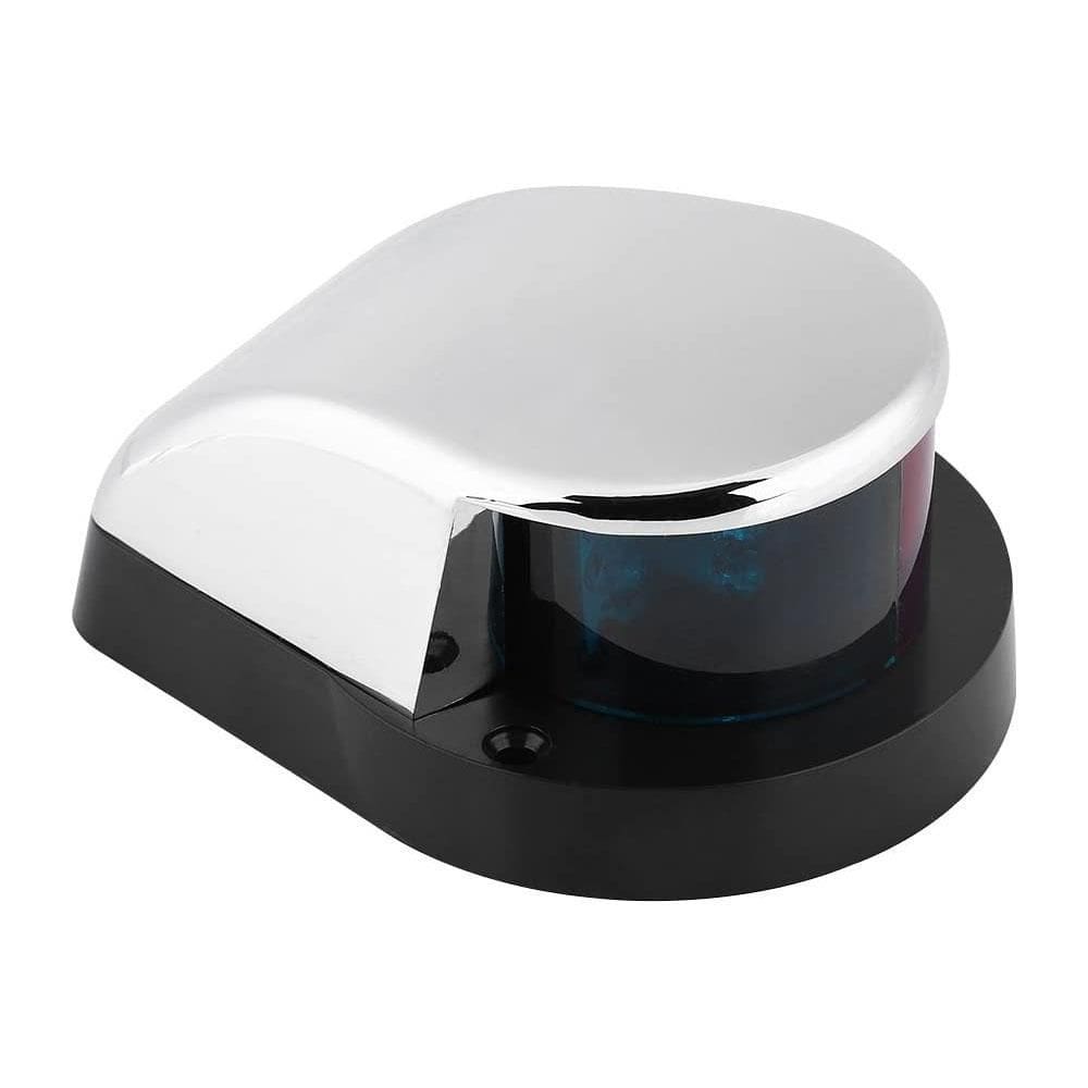 Luz De Navegação Bicolor Em Aço Inox 12V 1 Milha Náutica 10W