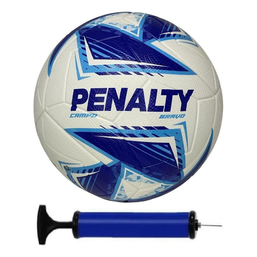 2X Bola Campo Penalty Bravo Xxi + Bomba De Ar