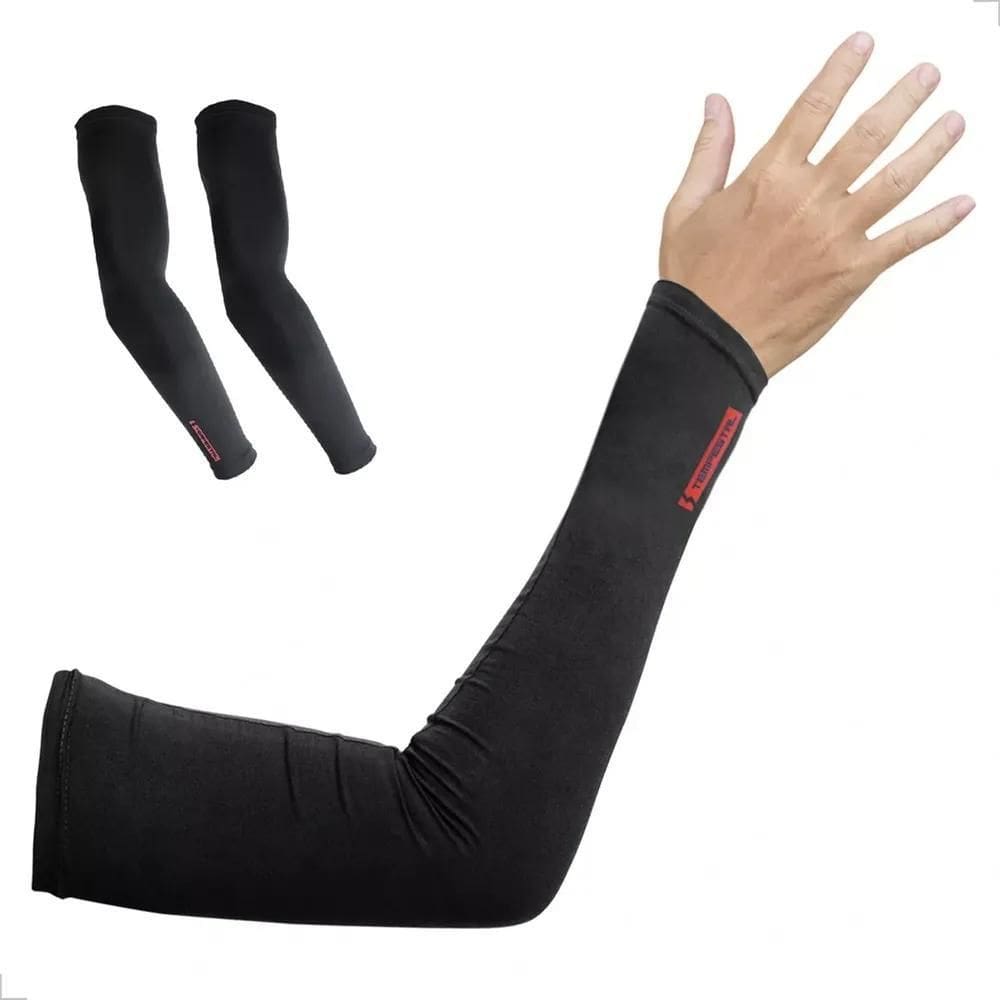 2X Manguitos Proteção Uv 50 Ciclismo Moto Compressão Unissex