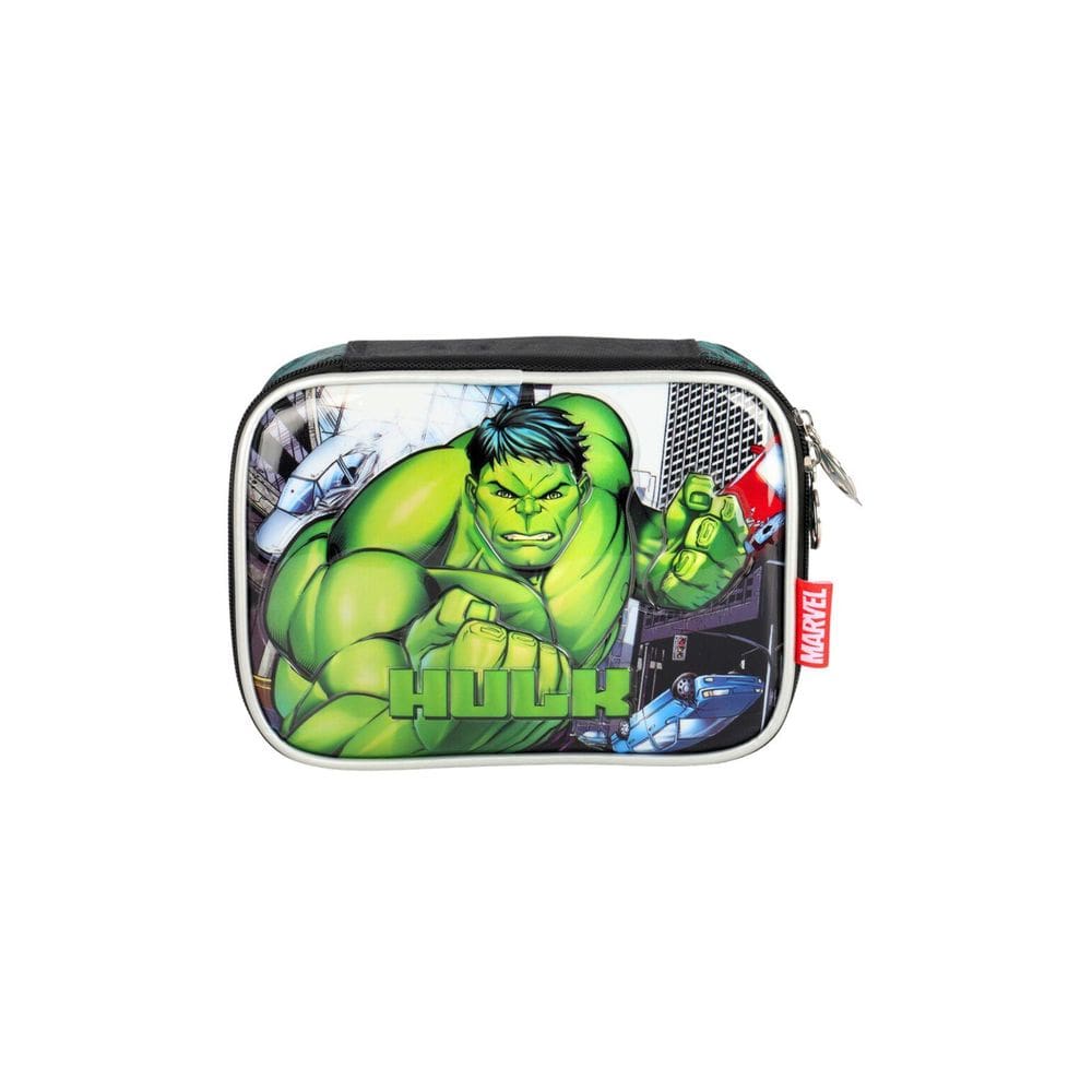 Estojo Escolar Box Quadrado Avengers - Verde