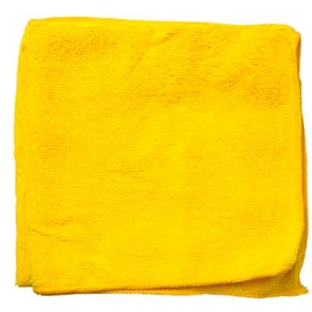 Kit Com 4 Panos Em Microfibra Multiuso Cor Amarelo 30X30