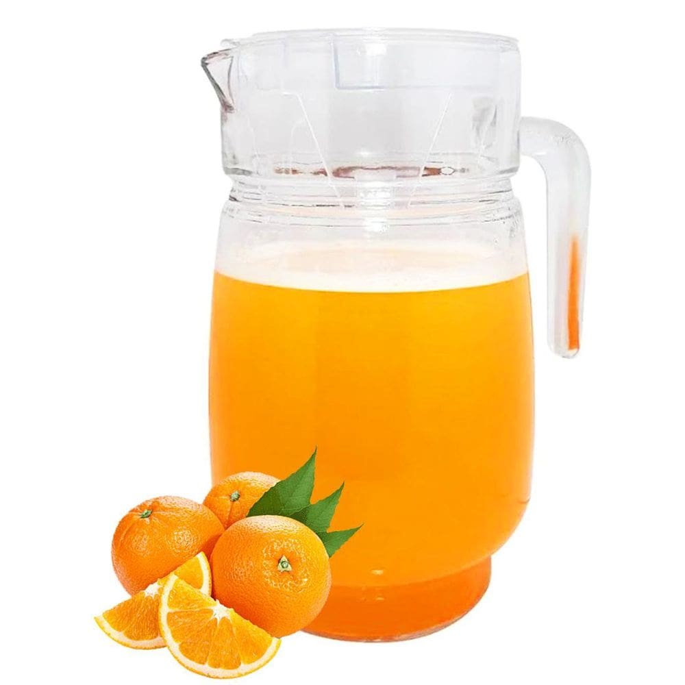Jarra De Suco Agua Vidro Grosso Clear C/Tampa 1,4 Litros