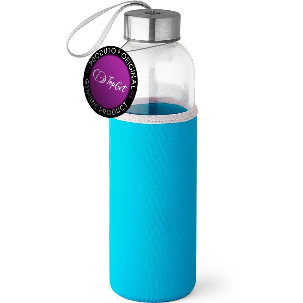 Garrafa De Vidro 520 Ml Soft Topget - Azul Claro