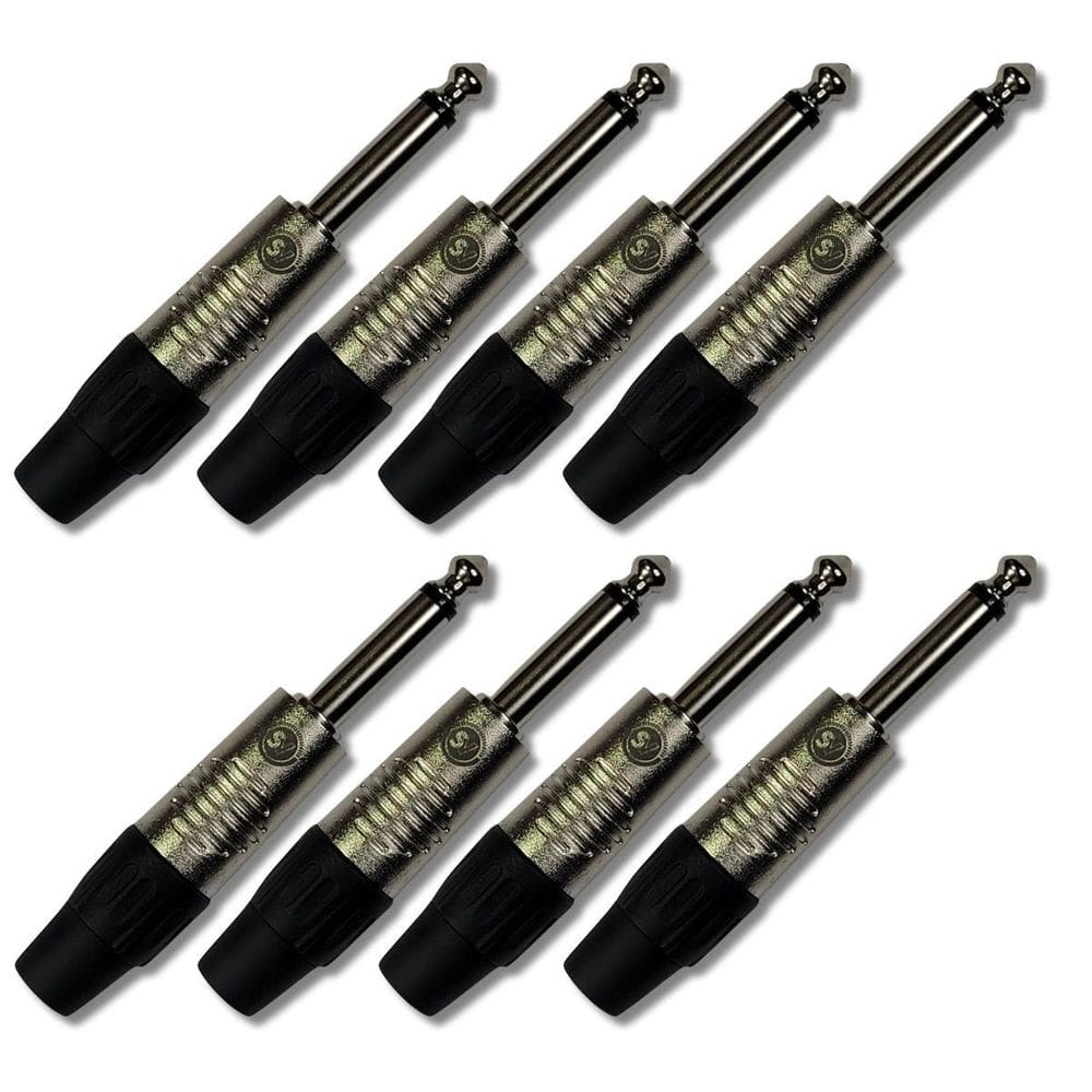 Kit 8 Plug P10 Macho Mono Rofissional Soundvoice P10Mn
