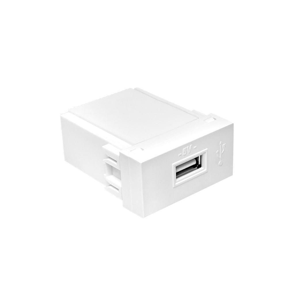 Módulo Usb Carregador Branco Habitat Fame