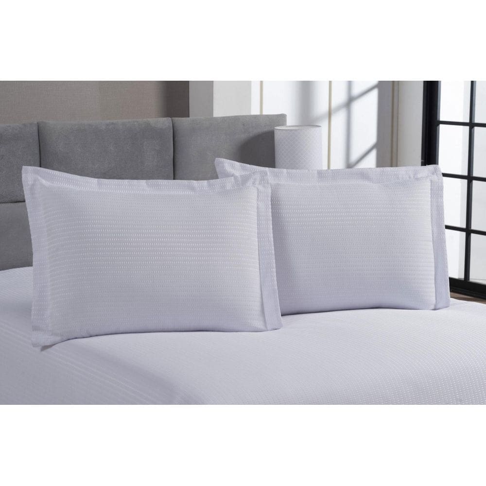 Kit 4 Fronhas Porta Travesseiro 50x70 Piquet Liso Branco