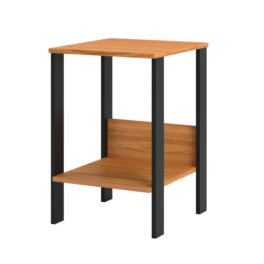 Mesa Auxiliar Em Mdf 40 X 44 X 60 Cm Freijó/preto Fosco F14