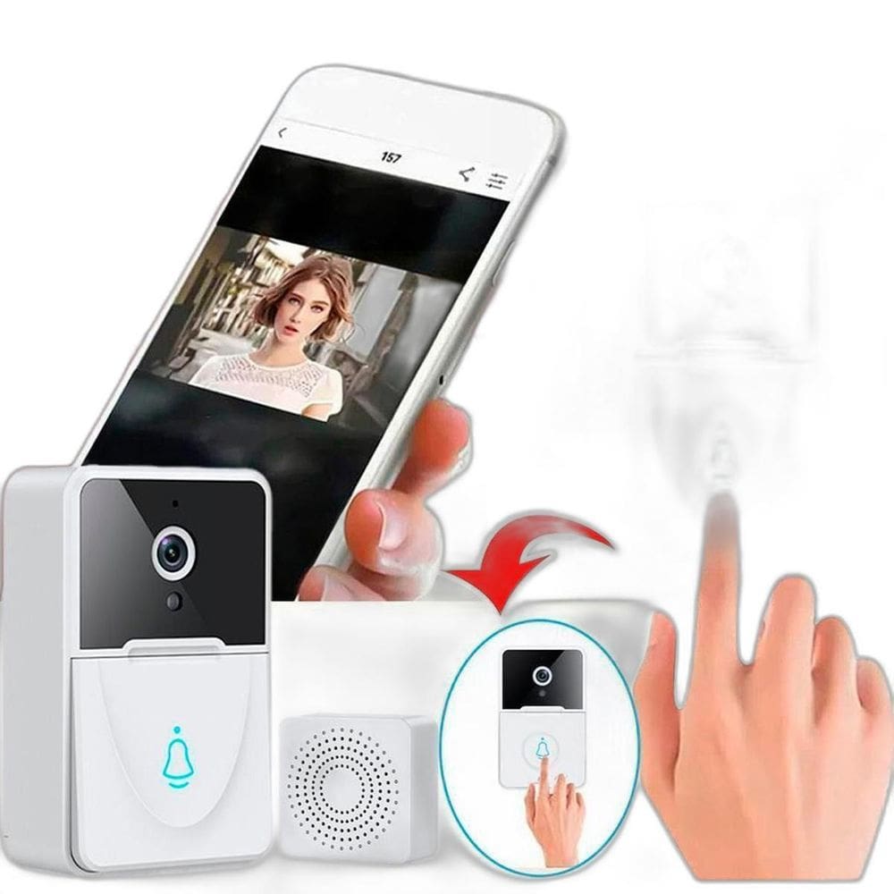 Interfone Doméstico Vídeo Áudio Casa Segurança Porta Wi-Fi