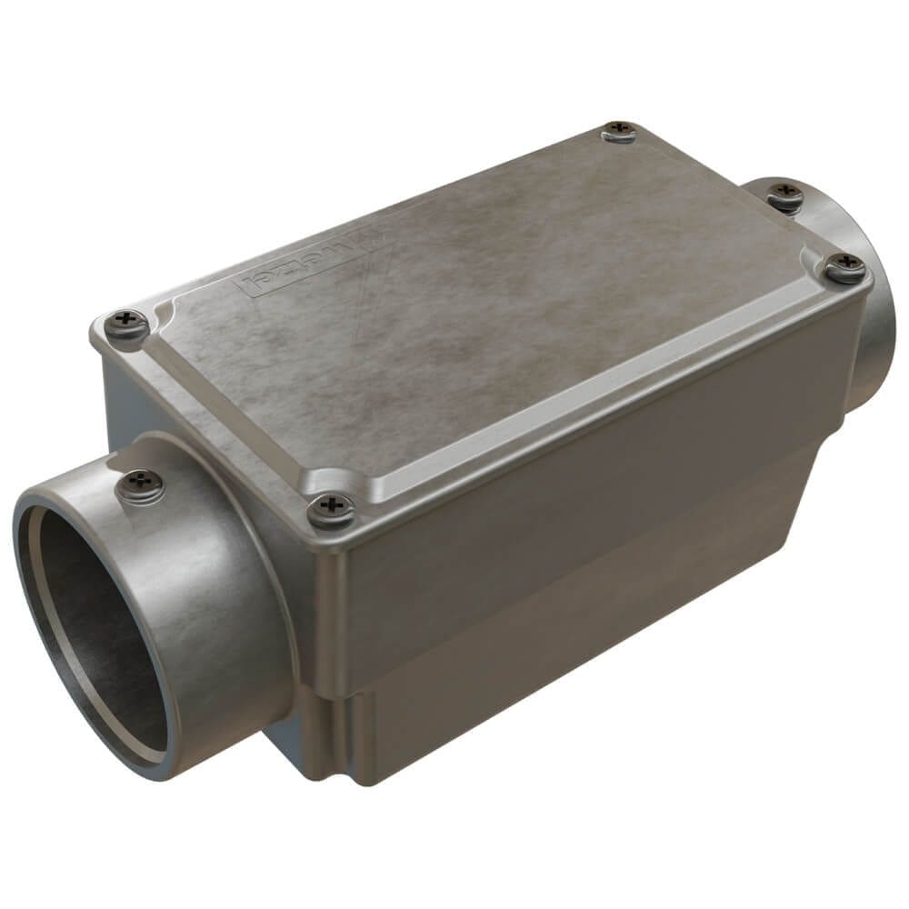 Caixa de Derivação Fixa Conduletzel sem Pintura Tipo C de 2”” com Tampa - E012020075 - WETZEL