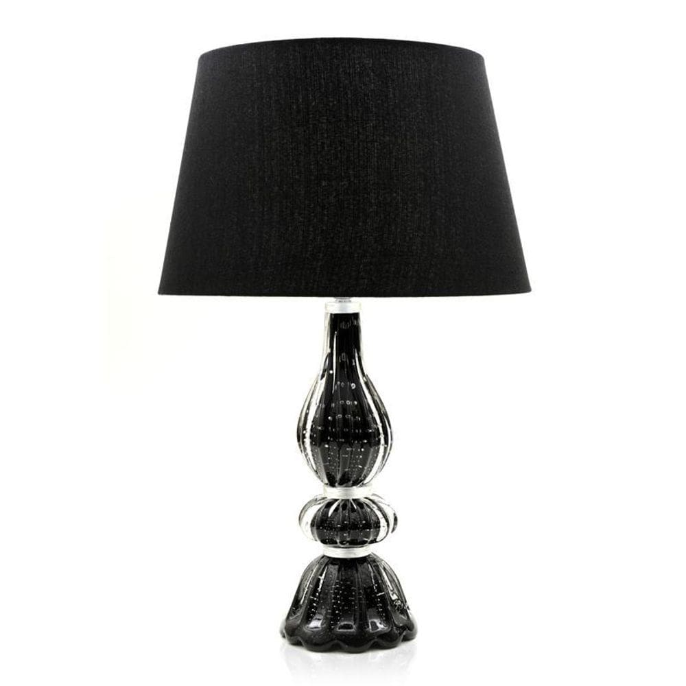 Abajour Em Cristal Murano Rosa - São Marcos 43Cm