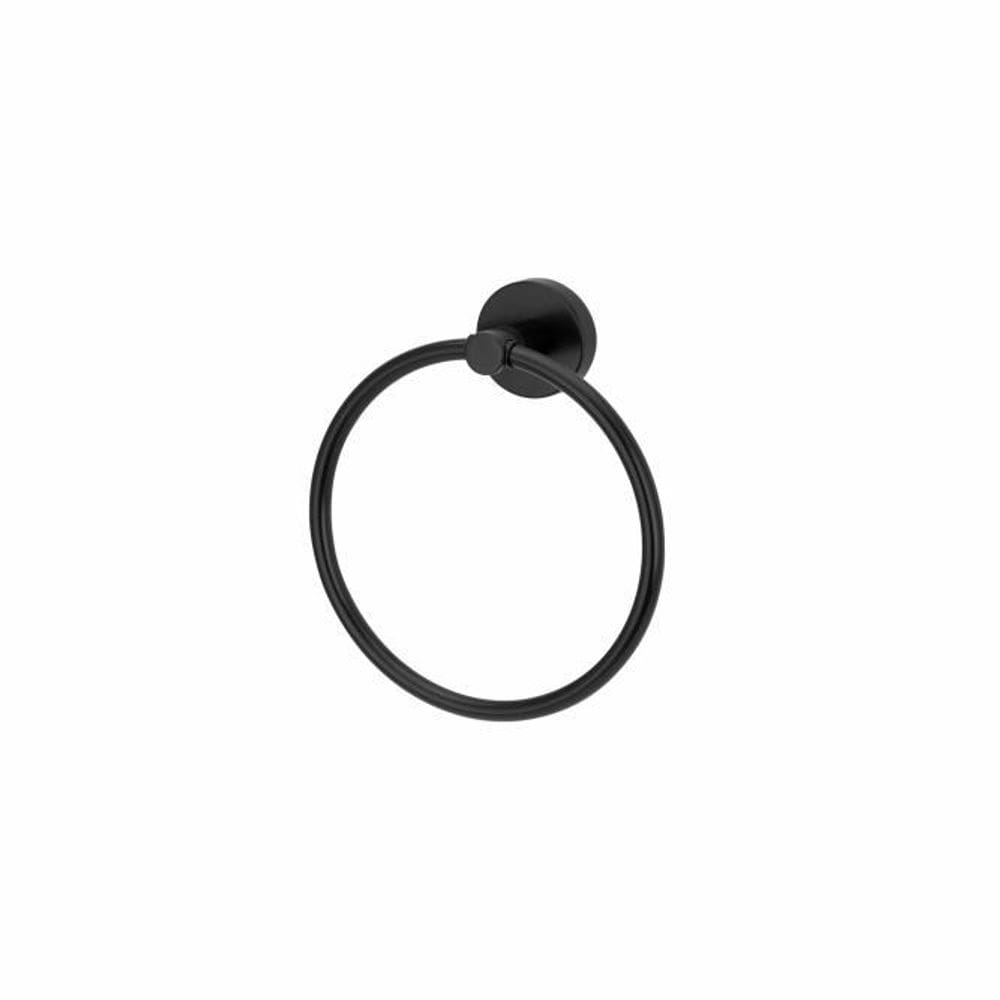 Porta Toalha Rosto -Preto Fosco - Slim