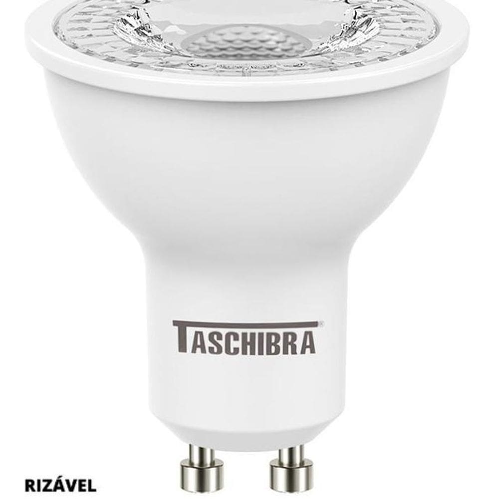 Lâmpada Led Dicroica Mr16 6W Dimerizável Taschibra 2700K