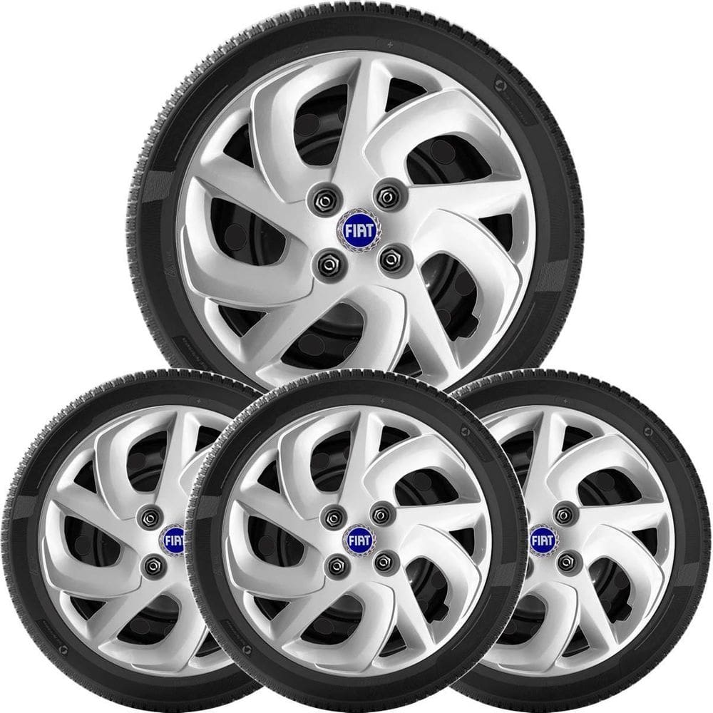 4X Calota Fiat Palio Uno Siena Aro 14 231Cb