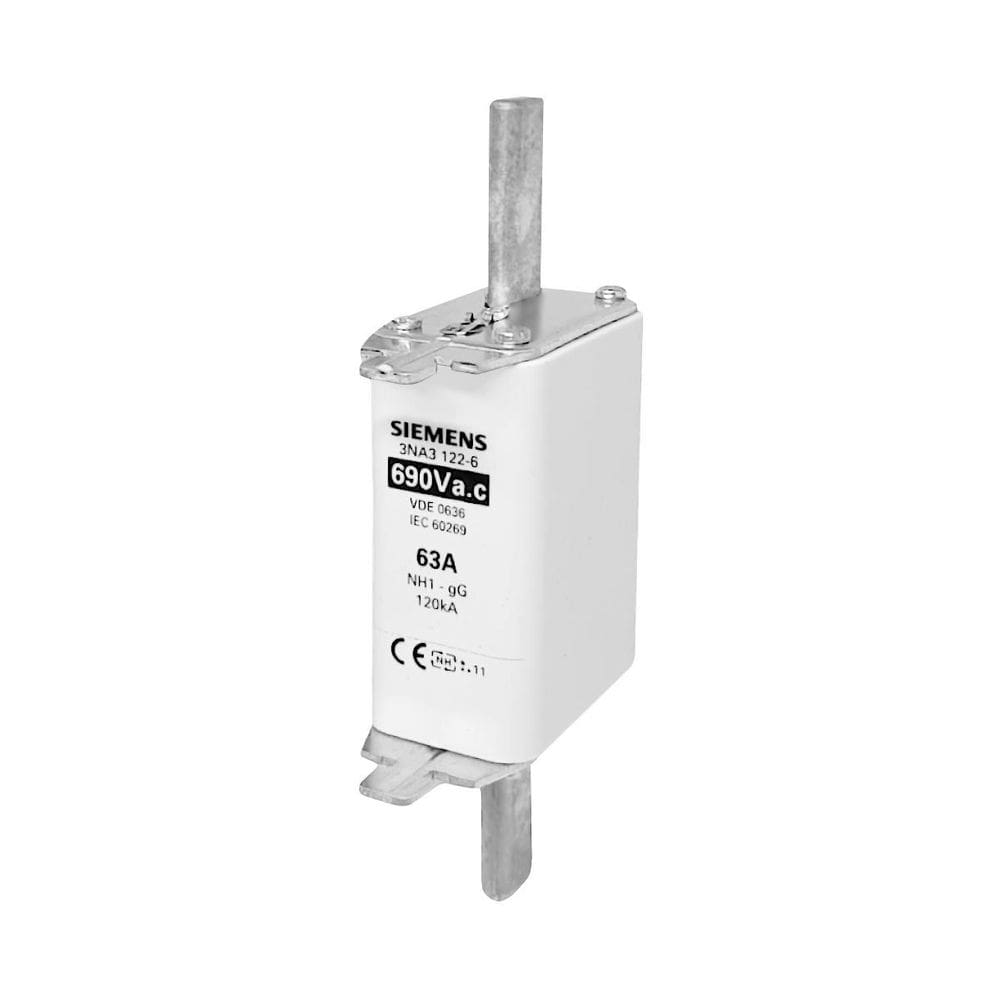 Fusivel Rápido Siemens 3Na3 122-6 63A 690V 120Ka
